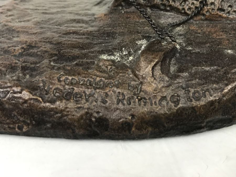 Vintage 1988 Franklin Mint Frederic Remington Bronze Sculpture Titled 'The Cheyenne' [Photo 7]