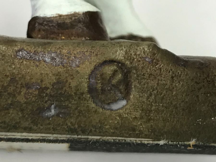 Vintage 1993 Hamilton Collection Painted Bronze Sculpture By Chuck Ren Titled 'Deliverance' [Photo 18]