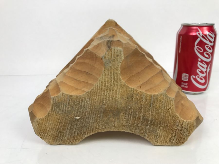 Signed Asian Wood Carved Sculpture Male Bust Aoyama [Photo 17]