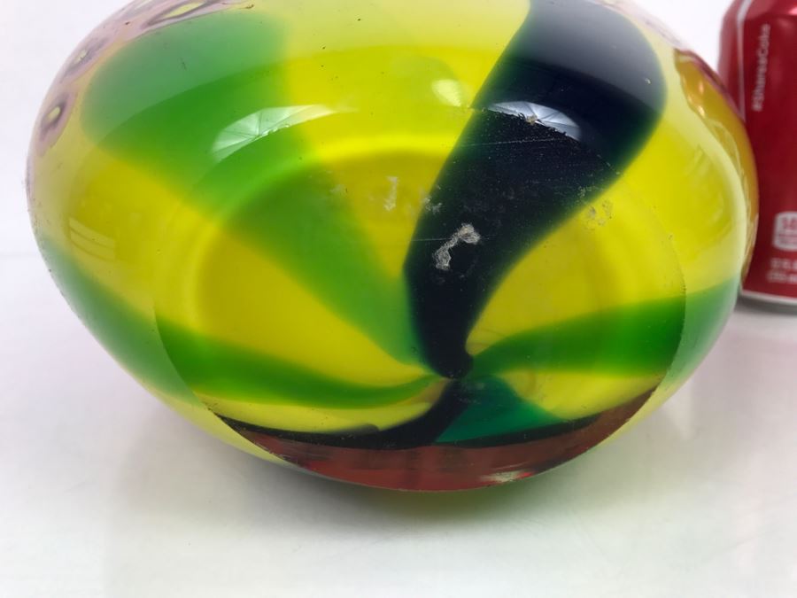 Colorful Millefiori Style Glass Vase [Photo 9]