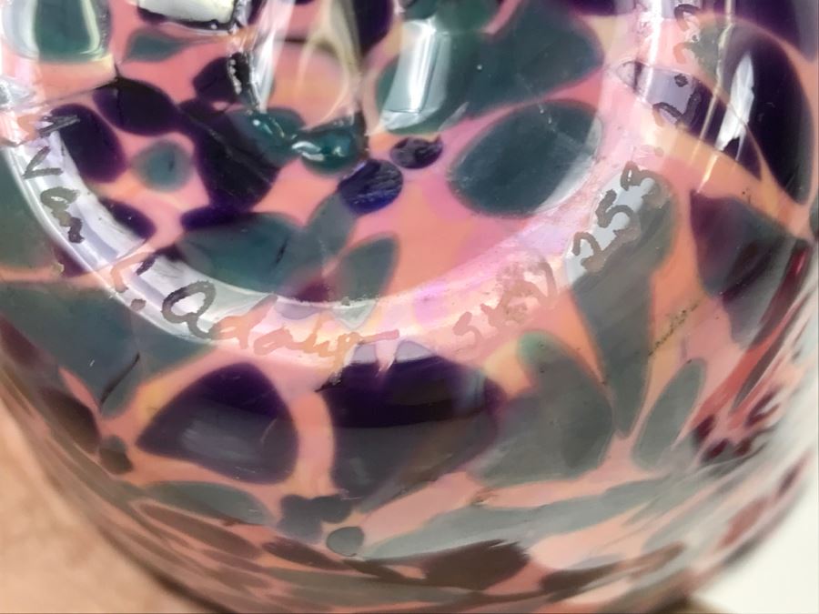 Signed Ivan Adaniya Art Glass Vessel Vase [Photo 10]