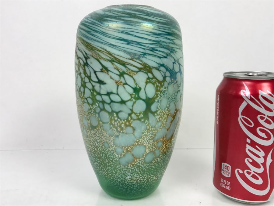 Stunning Signed Ivan Adaniya Art Glass Vase 1997