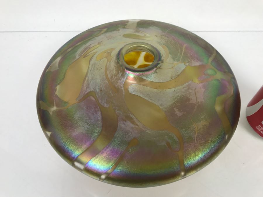 Signed Ivan Adaniya Art Glass Vessel Vase [Photo 3]