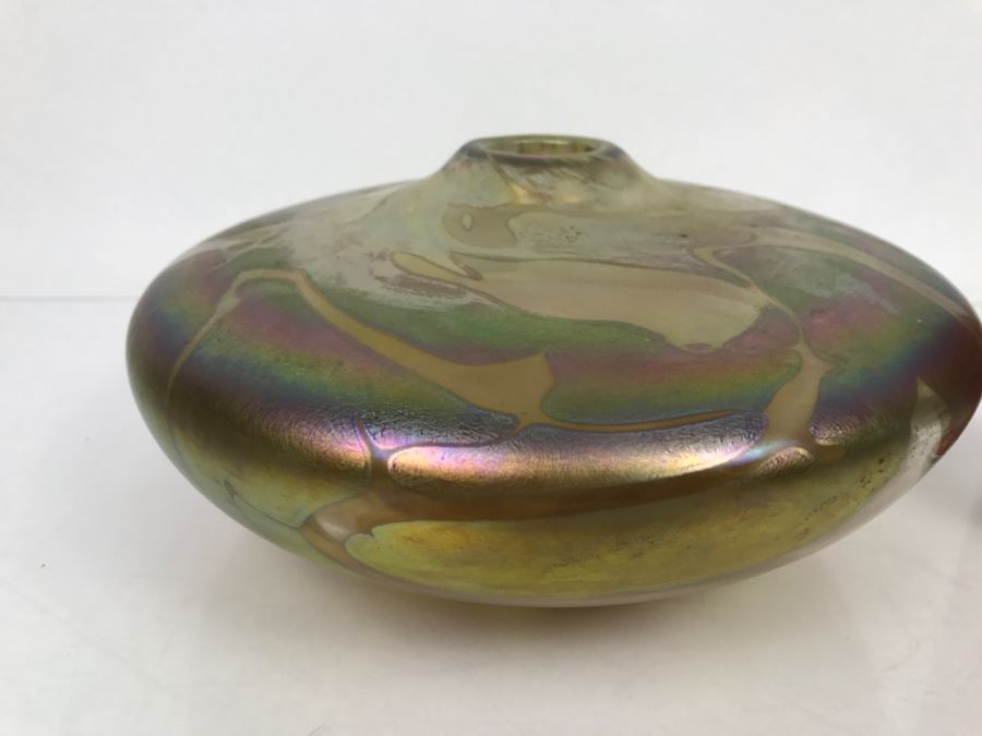 Signed Ivan Adaniya Art Glass Vessel Vase [Photo 7]