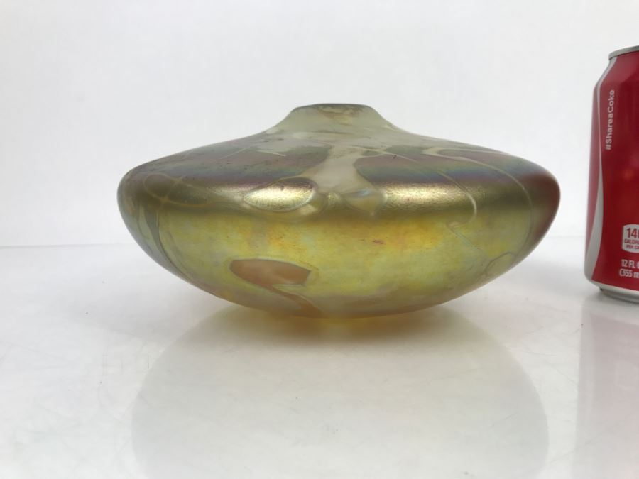 Signed Ivan Adaniya Art Glass Vessel Vase [Photo 9]
