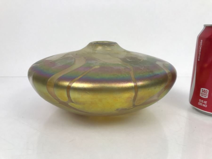 Signed Ivan Adaniya Art Glass Vessel Vase [Photo 1]