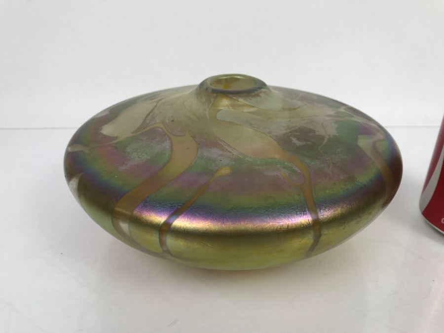 Signed Ivan Adaniya Art Glass Vessel Vase [Photo 2]