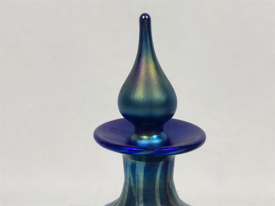 Stunning Carl Radke Phoenix Studios Art Glass Bottle With Stopper [Photo 5]