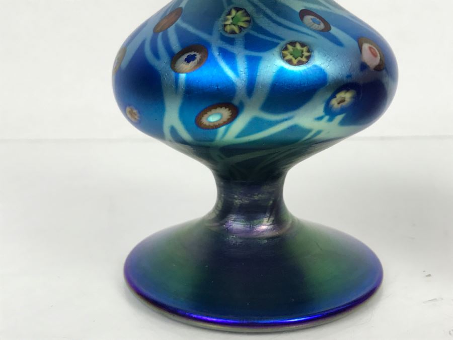 Stunning Carl Radke Phoenix Studios Art Glass Bottle With Stopper [Photo 4]