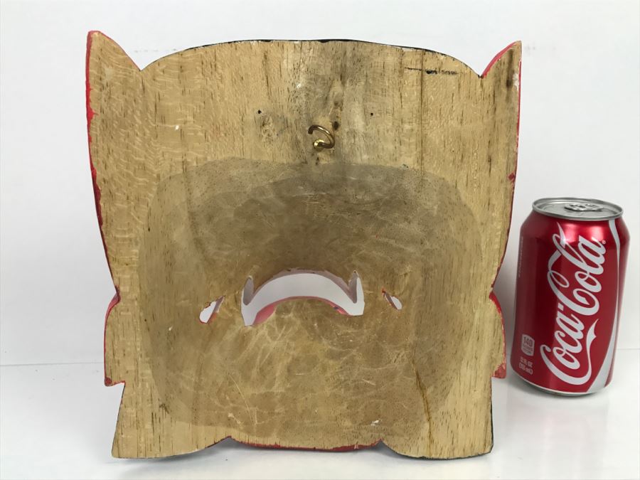 Colorful Hand Carved And Hand Painted Wooden Mask [Photo 9]