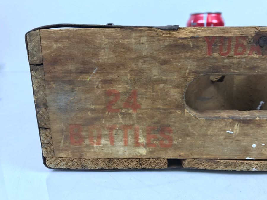 Vintage Wooden PEPSI Cola Bottle Case 24 Bottles Yuba City Drink Pepsi-Cola [Photo 11]