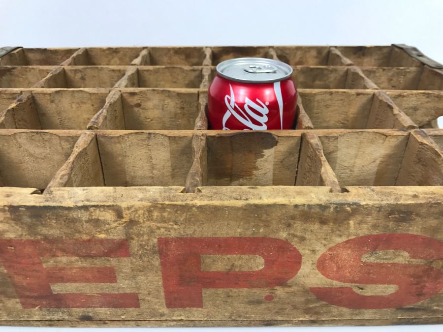 Vintage Wooden PEPSI Cola Bottle Case 24 Bottles Yuba City Drink Pepsi-Cola [Photo 6]