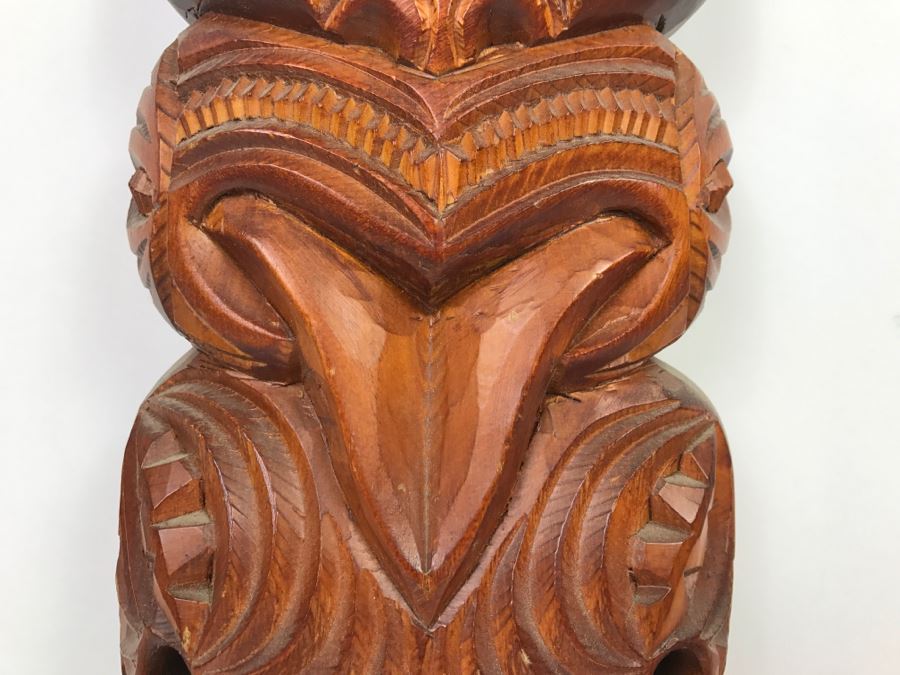 Vintage Upoko New Zealand Carving Statue [Photo 4]
