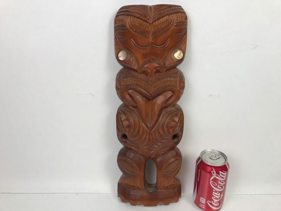 Vintage Upoko New Zealand Carving Statue