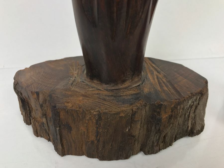 Vintage Carved Ironwood Cactus Wood Carving Sculpture [Photo 7]