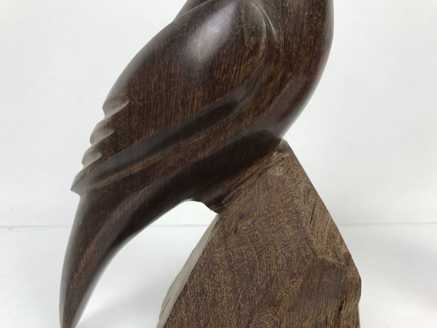 Vintage Carved Ironwood Quail Bird Wood Carving Sculpture [Photo 5]