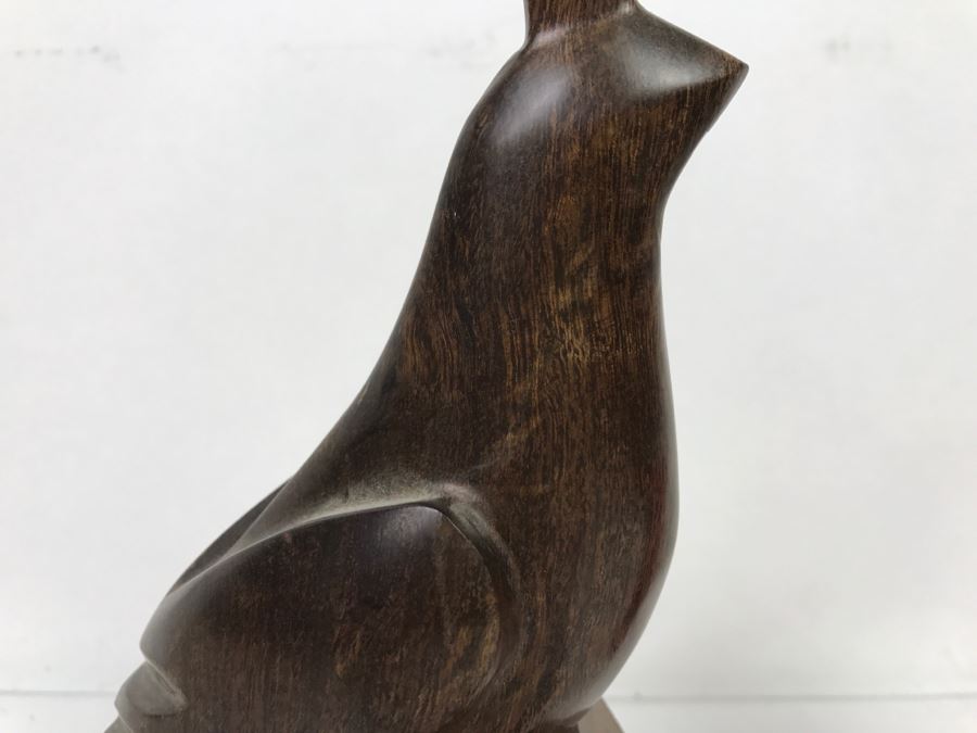Vintage Carved Ironwood Quail Bird Wood Carving Sculpture [Photo 4]