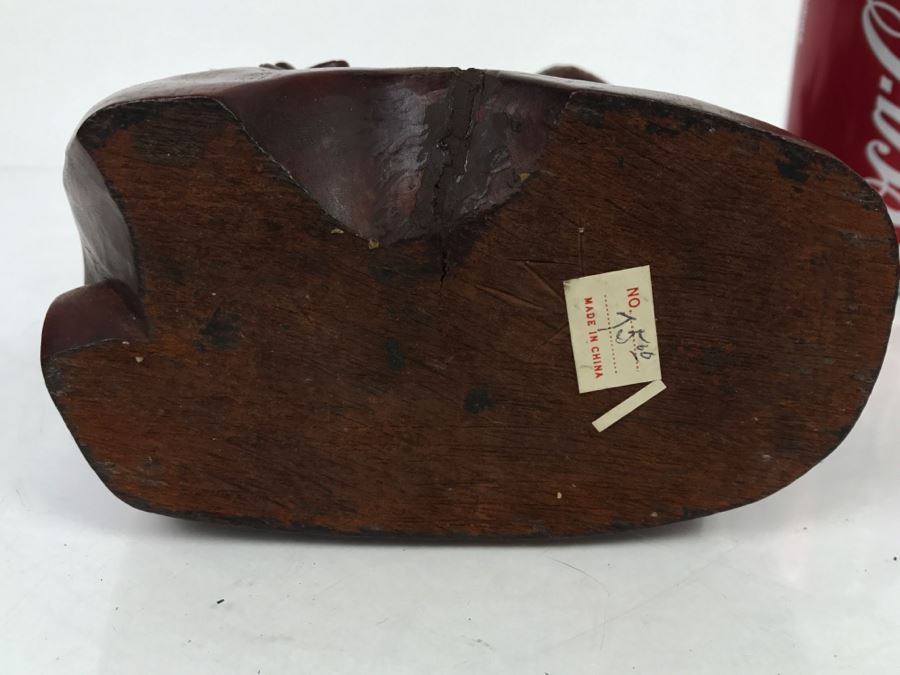 Vintage Chinese Wood Carving Sculpture Of Deer [Photo 16]