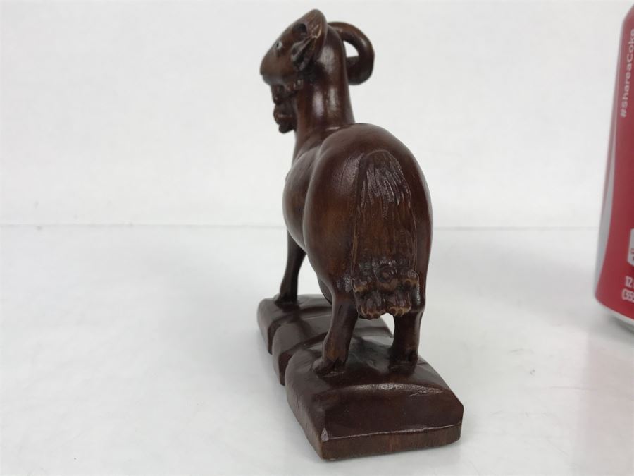 Wood Carving Sculpture Of A Goat [Photo 8]
