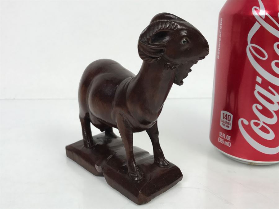 Wood Carving Sculpture Of A Goat [Photo 5]