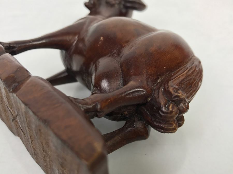 Wood Carving Sculpture Of A Goat [Photo 13]