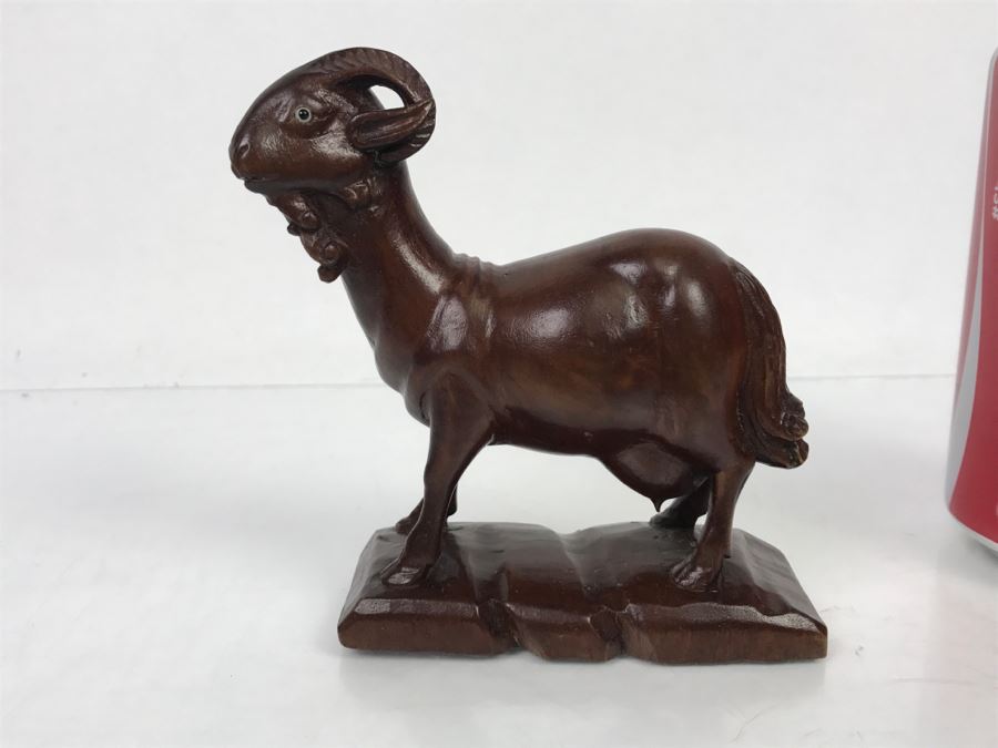 Wood Carving Sculpture Of A Goat [Photo 10]