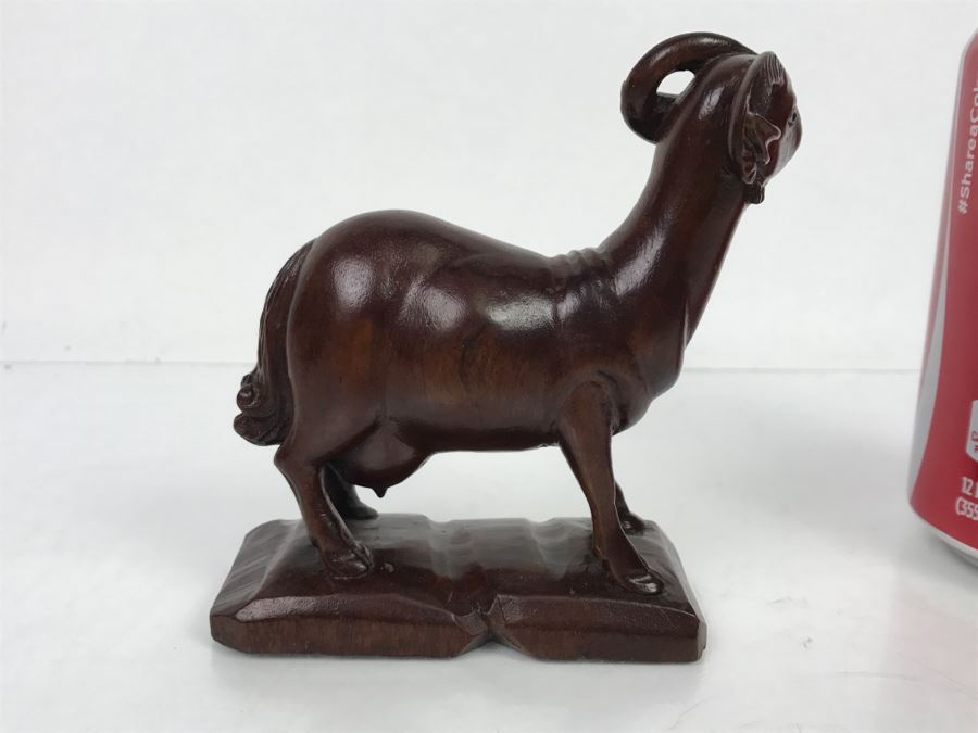 Wood Carving Sculpture Of A Goat [Photo 6]