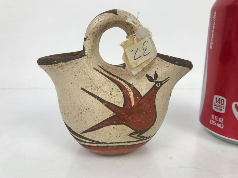 Vintage Zia Pueblo Pottery Wedding Vase Pot [Photo 5]