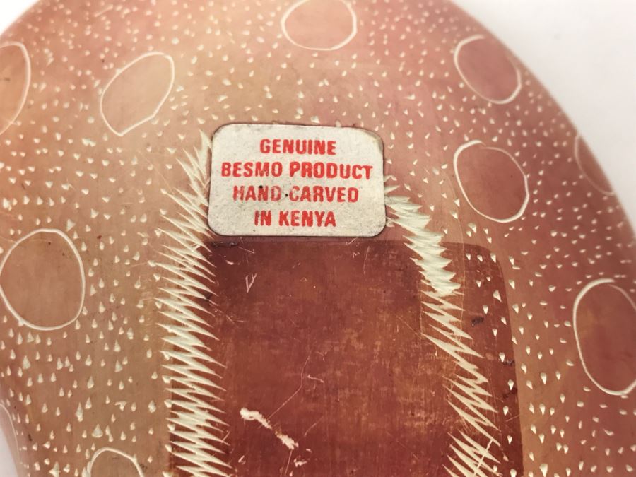Genuine Besmo Product Hand Carved in Kenya Trinket Box [Photo 9]