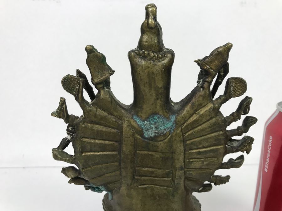 Vintage Tibet Buddhism Brass 1000 Arms Avalokiteshvara Guan Yin Kwan-Yin Buddha Statue [Photo 14]