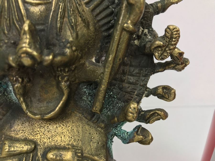 Vintage Tibet Buddhism Brass 1000 Arms Avalokiteshvara Guan Yin Kwan-Yin Buddha Statue [Photo 6]