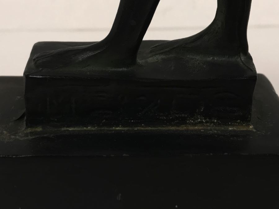 Vintage Metal Statue Sculpture Of Egyptian God Seth God Of Chaos And Destruction [Photo 12]