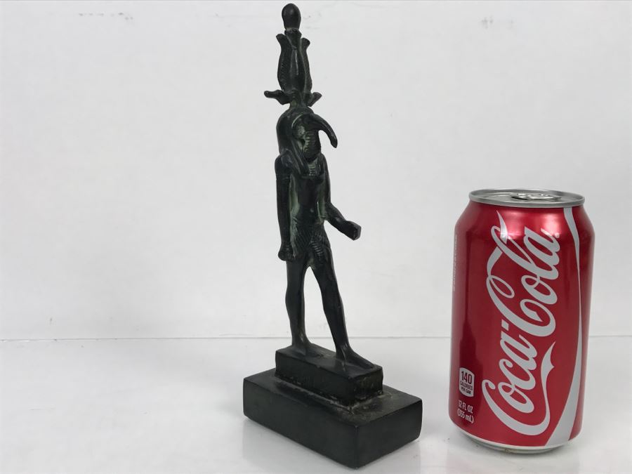Vintage Metal Statue Sculpture Of Egyptian God Seth God Of Chaos And Destruction [Photo 1]