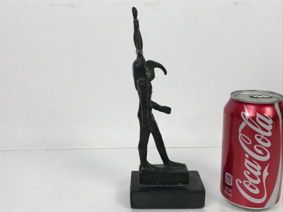 Vintage Metal Statue Sculpture Of Egyptian God Seth God Of Chaos And Destruction [Photo 17]
