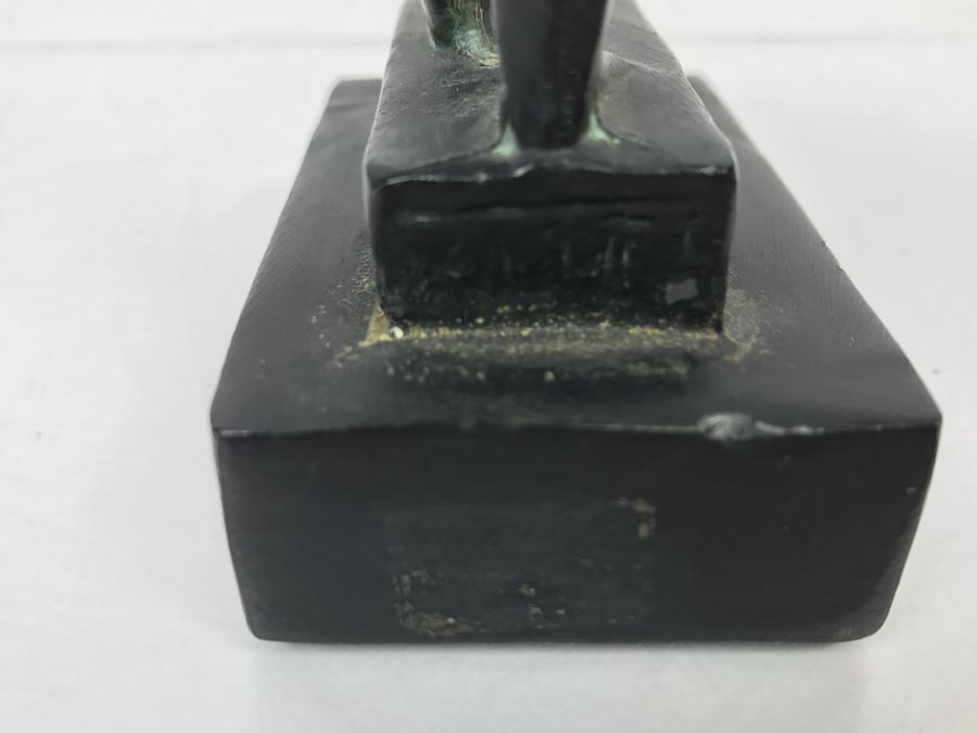 Vintage Metal Statue Sculpture Of Egyptian God Seth God Of Chaos And Destruction [Photo 15]