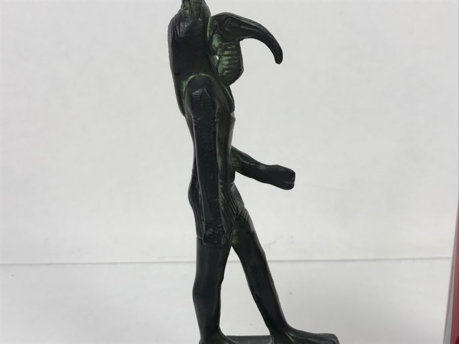 Vintage Metal Statue Sculpture Of Egyptian God Seth God Of Chaos And Destruction [Photo 18]
