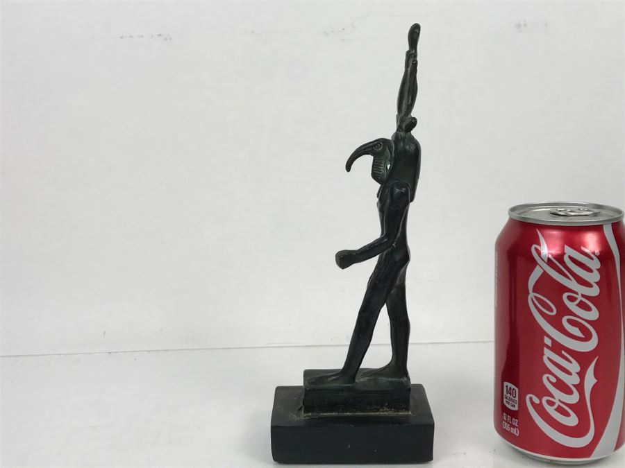 Vintage Metal Statue Sculpture Of Egyptian God Seth God Of Chaos And Destruction [Photo 11]