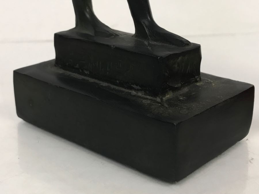 Vintage Metal Statue Sculpture Of Egyptian God Seth God Of Chaos And Destruction [Photo 6]