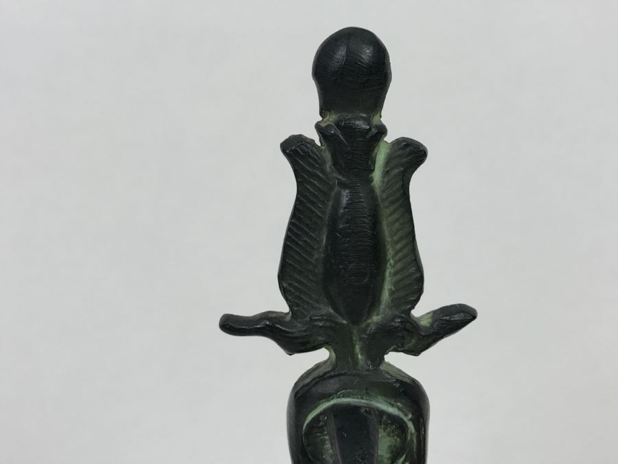 Vintage Metal Statue Sculpture Of Egyptian God Seth God Of Chaos And Destruction [Photo 8]