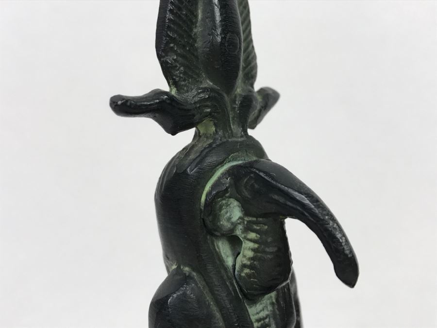 Vintage Metal Statue Sculpture Of Egyptian God Seth God Of Chaos And Destruction [Photo 3]