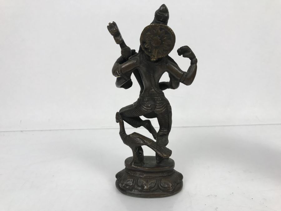 Copper Bronze Indian Sculpture Of Saraswati