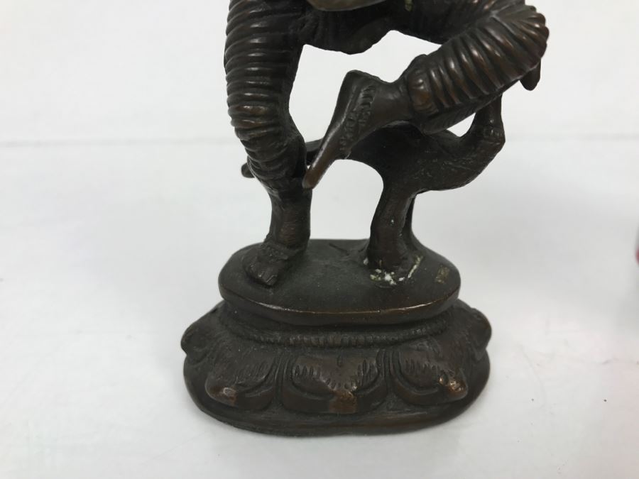 Copper Bronze Indian Sculpture Of Saraswati [Photo 6]