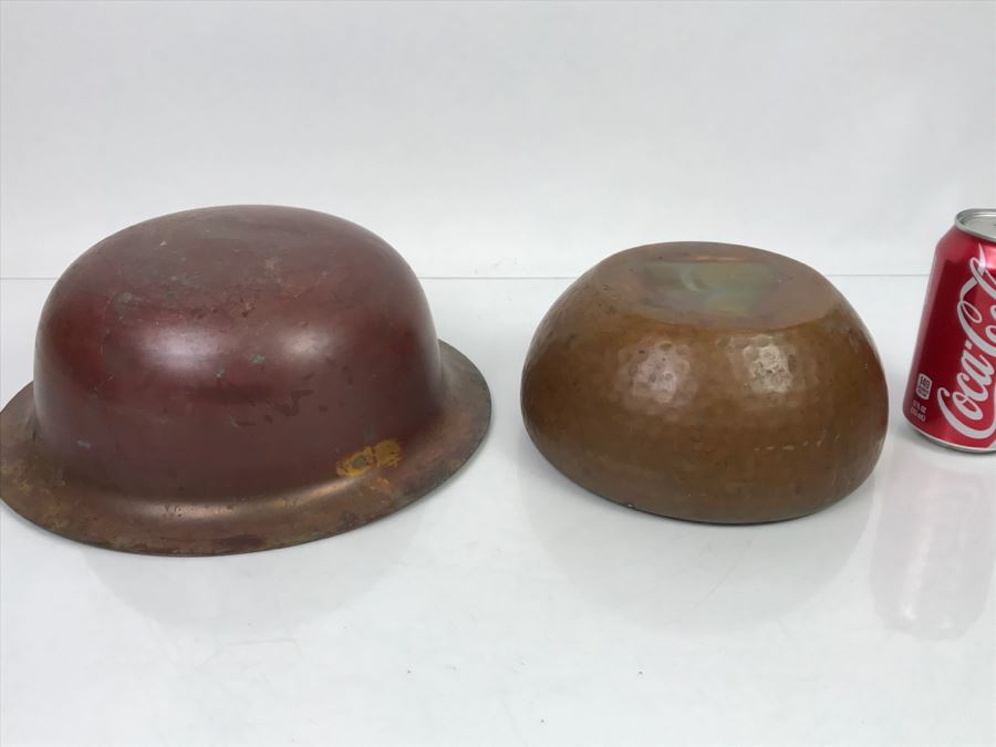 Pair Of Vintage Copper Bowls [Photo 9]