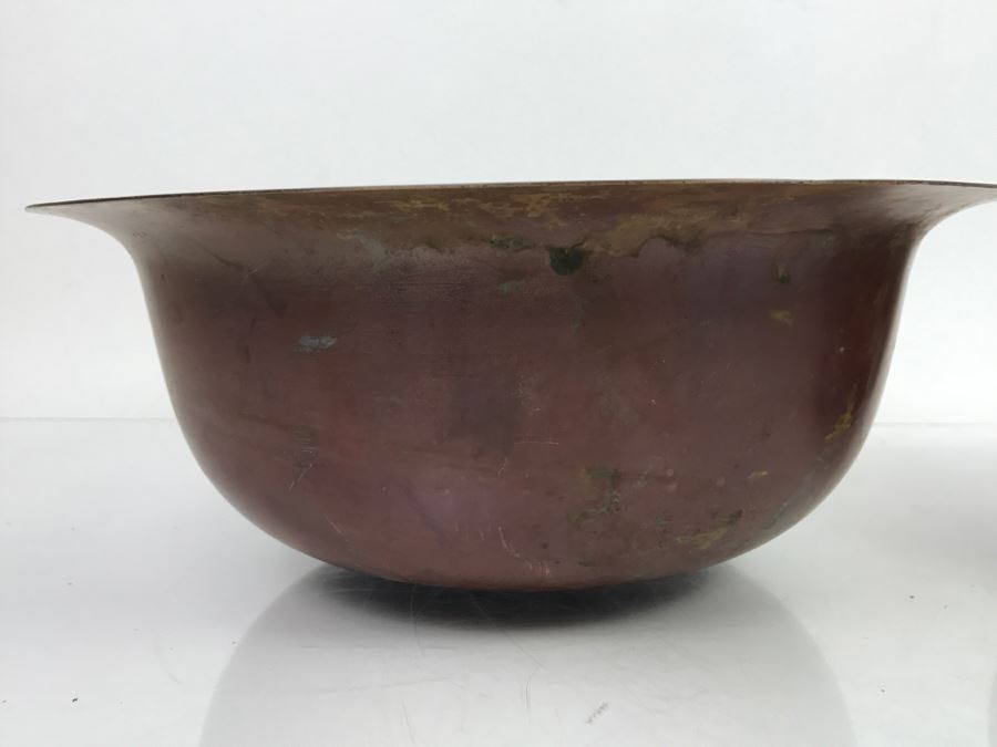 Pair Of Vintage Copper Bowls