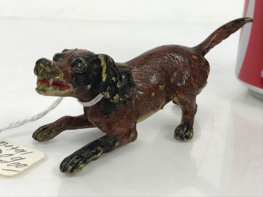 Old Hand Painted Metal Dog [Photo 8]