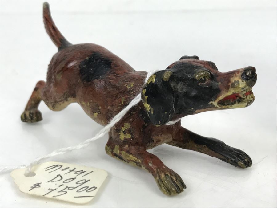 Old Hand Painted Metal Dog [Photo 7]