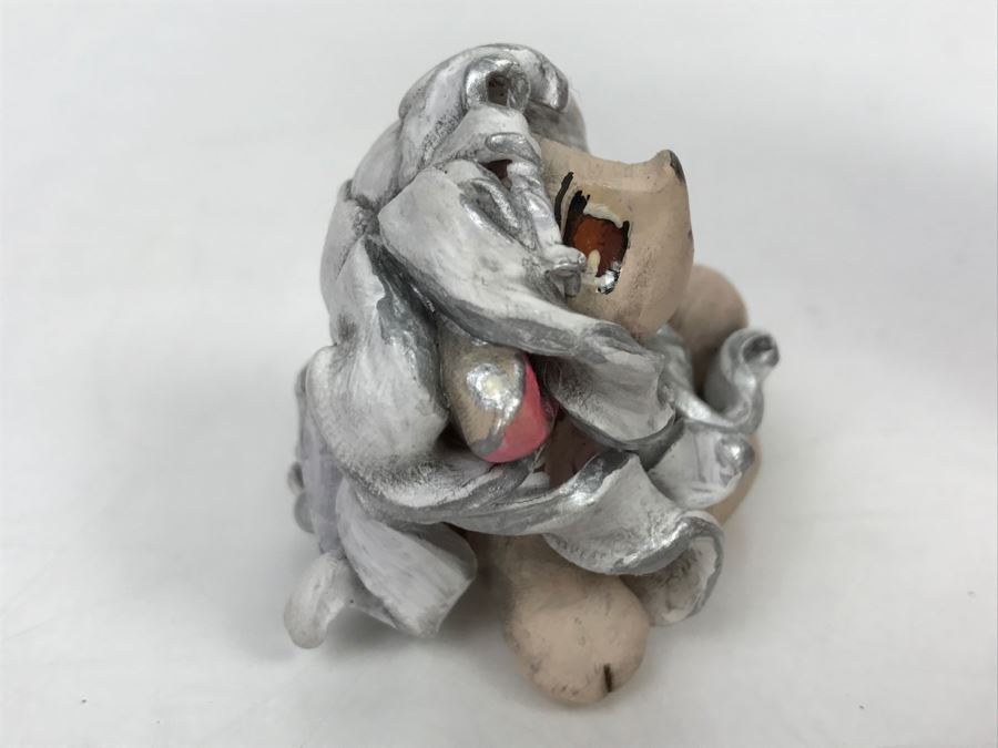 CCI Comic-Con International Art Show Hand Painted Clay Sculpture By Lauren Greenberg Chobits Fan Girl [Photo 5]