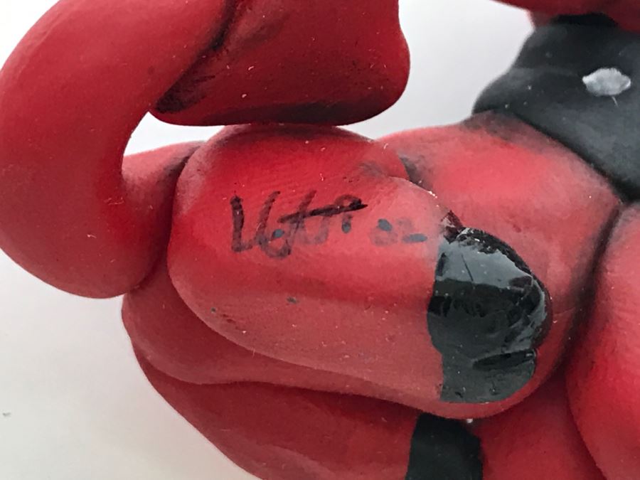 CCI Comic-Con International Art Show Hand Painted Clay Sculpture By Lauren Greenberg Torch Demon [Photo 10]