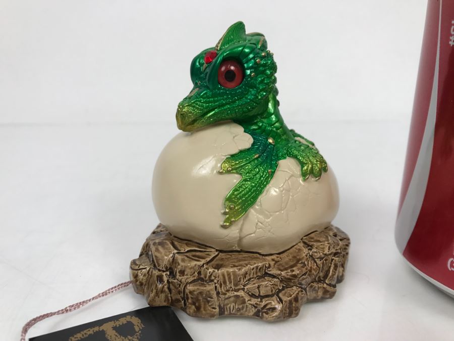 Vintage 1984 Windstone Editions North Hollywood CA PENA Hatching Dragon Figurine [Photo 2]