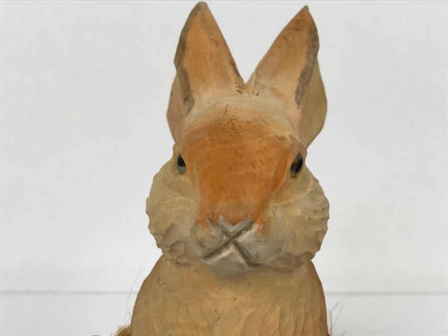 Carved Wooden Rabbit